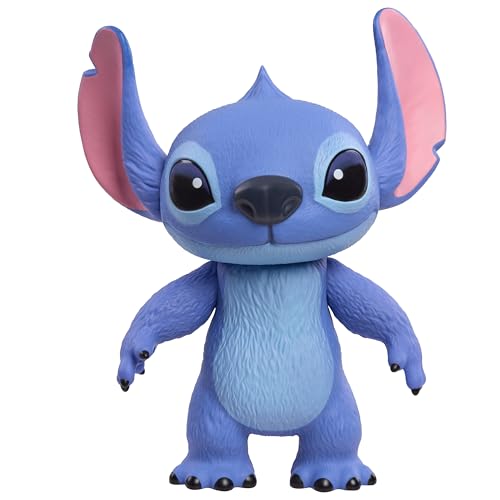 Just Play Disney Stitch Live-Action 35,6 cm große Larger Than Life Vinylfigur, 3 Artikulationspunkte für Spiel und Display, bewegliche Figur, Kinderspielzeug ab 3 Jahren von Just Play