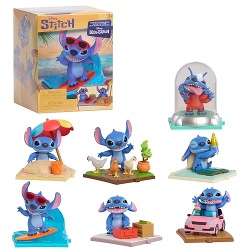 Just Play Disney Stitch Live-Action Movie Time 7,6 cm große Sammelfiguren, Überraschungsbox, Spielzeug zum Sammeln, Dekorationen für Zuhause, Kinderspielzeug ab 3 Jahren von Just Play