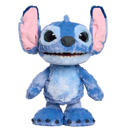 Just Play Disney Stitch Ultimate Interaktive Plüschfigur, 43 cm, 100+ Geräusche und Reaktionen, bewegt Sich wie der echte, für Kinder ab 3 Jahren von Just Play