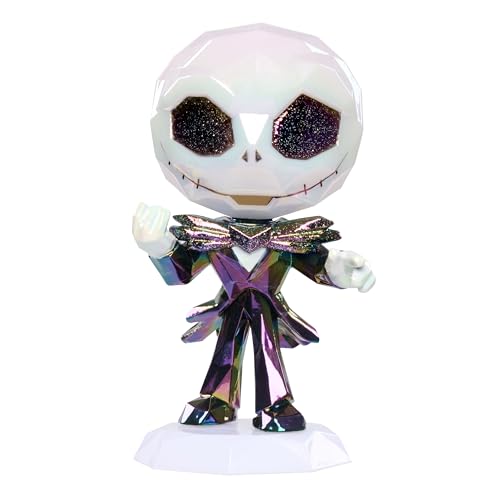 Just Play Disney Tim Burton‘s The Nightmare Before Christmas – Große Jack Skellington-Sammelfigur, Wackelkopffigur, schillerndes Plastik mit glitzernden Augen, Kinderspielzeug ab 3 Jahren von Just Play