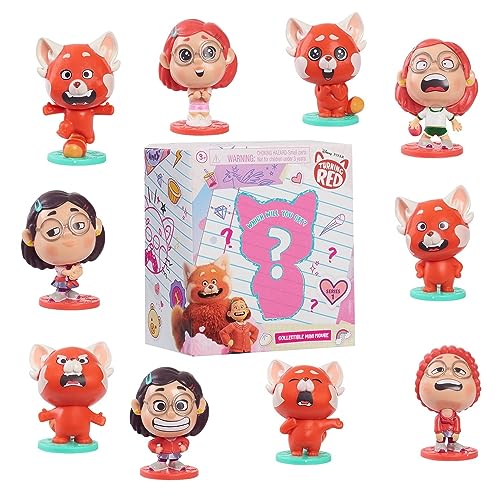 Just Play Disney and Pixar Turning Red Collectible Figure 3er-Pack, Serie 1 Blind Bag Movie Collectibles, (96618), Mehrfarbig von Just Play