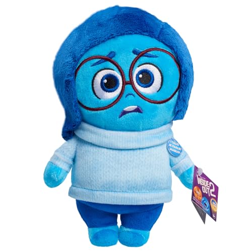 Just Play Inside Out 2 Talk It Out Kleines Plüschtier – Sadness, Spielzeug für Kinder ab 3 Jahren (Englisch) von Just Play