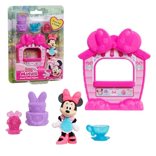 Just Play Disney Junior Minnie Mouse Mini-Spielset mit Zubehör, 4-teilig, Kinderspielzeug ab 3 Jahren von Just Play