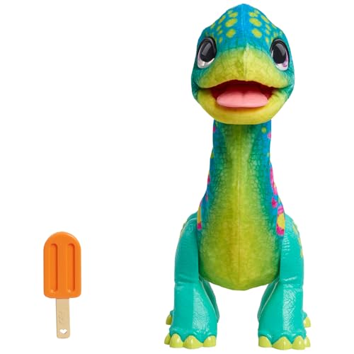 Just Play furReal Snackin’ Sam The Bronto Interactive Toy 11-inch Plush with Motions and Sounds, Kids Toys for Ages 4 Up by Just Play furReal Snackin’ Sam The Bronto Interactive Toy 11-inch Plush with Motions and Sounds, Kids Toys for Ages 4 Up by von Just Play