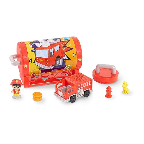 Ryan's Mystery Playdate Bilder-Puzzle-Box, Feuerwehrmann Ryan, enthält eine Ryan-Figur, ein Fahrzeug und 3 Hinweis-Zubehör, Kinderspielzeug für Kinder ab 3 Jahren von Just Play von Just Play