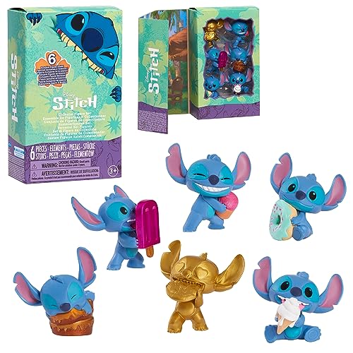 Stitch Disney Feed Me 6-teiliges Sammelfiguren-Set, hochwertiges Sammlerpaket, Kinderspielzeug ab 3 Jahren, Amazon Exclusive von Just Play von Just Play