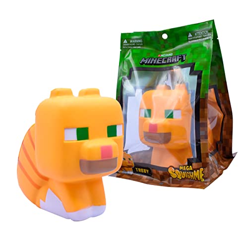 Just Toys LLC Minecraft Mega SquishMe - Serie 2 (Tabby-Katze) von Just Toys LLC