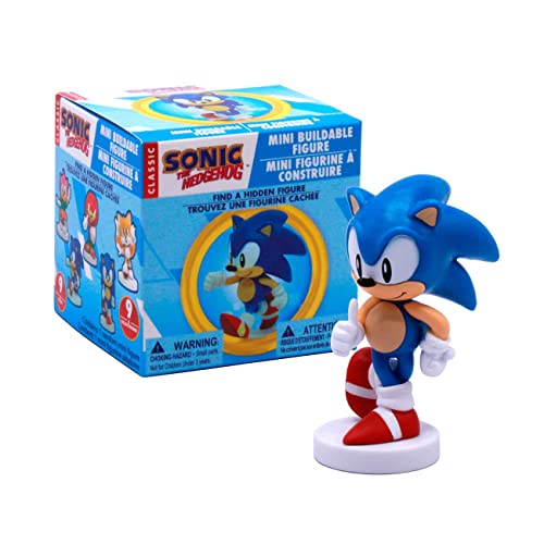 Sonic The Hedgehog Mini Buildable Action Figure Mystery Box - Blind Bags with Sonic Figure, Tails, Knuckles and Amy Rose Mini Figures - Sonic The Hedgehog Toys von Just Toys LLC