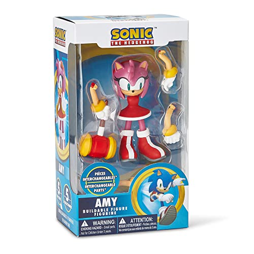 Just Toys Sonic the Hedgehog baubare Figuren (Amy), 98986, Mehrfarbig von Just Toys LLC