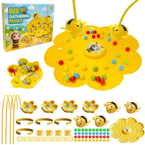 Juvanovo Magnetspiel, Bienen Interaktives Spielzeug für 2-4 Person, Magnetische Angel Spielzeug, Motorikspielzeugs, Party Spielzeugs für Kinder und Erwachsene von Juvanovo