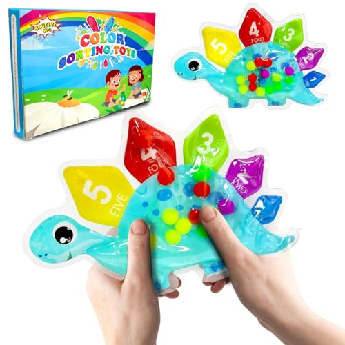 Juvanovo Sensorik Spielzeug, Anti Stress Spielzeug, Dinosaurier Farbsortierspielzeug, Fidget Toys zum Sortieren der Farben, Sensorisches Spielzeug für ADHS Autismus Juvanovo Sensorik Spielzeug, Anti Stress Spielzeug, Dinosaurier Farbsortierspielzeug, Fidget Toys zum Sortieren der Farben, Sensorisches Spielzeug für ADHS Autismus von Juvanovo