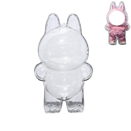 Juyuup Transparente Acryl-Schutzhülle für Sammlerpuppen | Aufbewahrungsbox mit Deckel (Ohne Figur) | 1er Set (Stehen Stil) von Juyuup
