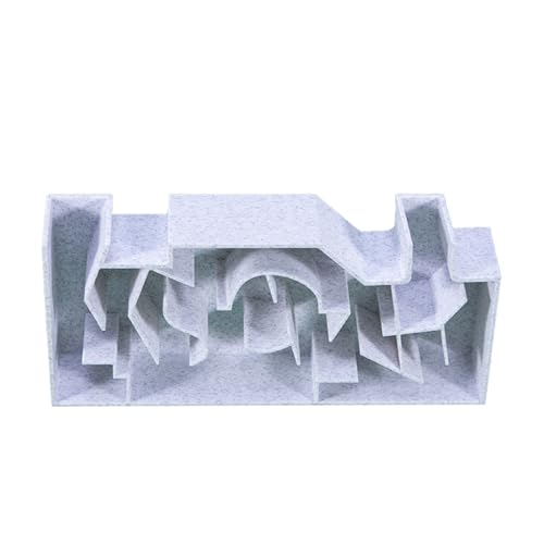 Fish Hideaway, Fish Tunnel, Maze Structure Aquarium Shrimp Cave, Corner Wall Habitat for Observation and Hiding, Crab Catfish Use, 6.3x2.95x1.18 Inches, 1 Piece, PP Build von Jvjggag