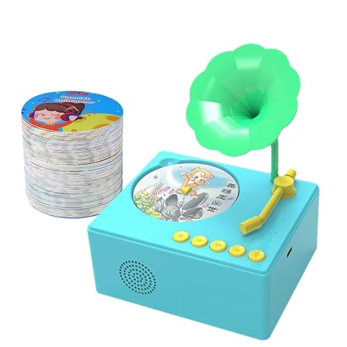 Gramophone Phonograph Record Player Toy, Phonograph Player, Kids Record Player, Toddler Gramophone Storytelling Toys for Kids Aged 2 to 6, Educational Music Toy for Creative Play, 9.6×5.9×3.15in Gramophone Phonograph Record Player Toy, Phonograph Player, Kids Record Player, Toddler Gramophone Storytelling Toys for Kids Aged 2 to 6, Educational Music Toy for Creative Play, 9.6×5.9×3.15in von Jvjggag