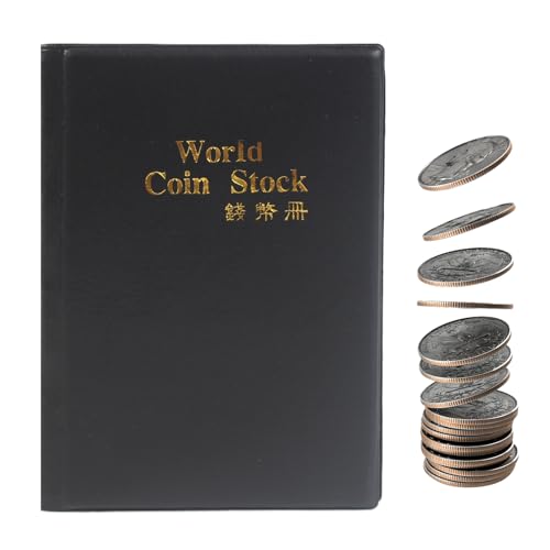 Jvjggag 120 Taschen Münzhalter Organizer - Coin -Sammlung Album für Sammler | Transparente Ärmel mit Pu -Cover, Speicheralben für Geschichtsprojekte Museum ausstellen kulturelle Erhaltung vorhanden Jvjggag 120 Taschen Münzhalter Organizer - Coin -Sammlung Album für Sammler | Transparente Ärmel mit Pu -Cover, Speicheralben für Geschichtsprojekte Museum ausstellen kulturelle Erhaltung vorhanden von Jvjggag