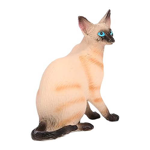 Jvjggag Katzenstatue, Katzenfigur, realistische Tierskulptur Sammlerstück, dekoratives Modellornament, PVC-Material für Wohnzimmer, Nachttisch, Schrankdekoration, Miniatur-Display, 1 Stück Jvjggag Katzenstatue, Katzenfigur, realistische Tierskulptur Sammlerstück, dekoratives Modellornament, PVC-Material für Wohnzimmer, Nachttisch, Schrankdekoration, Miniatur-Display, 1 Stück von Jvjggag