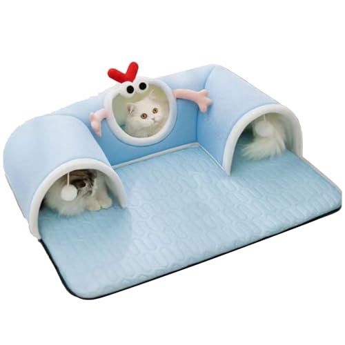 Jvjggag Katzentunnelbett | Großes Katzenbett Tunnel Schlafmatte - Interaktives Spielzeug Kissen Haustierbedarf für Indoor Kätzchen Welpen Häschen Kleintiere Bereicherung Zuhause Schlafen Sommer Winter Jvjggag Katzentunnelbett | Großes Katzenbett Tunnel Schlafmatte - Interaktives Spielzeug Kissen Haustierbedarf für Indoor Kätzchen Welpen Häschen Kleintiere Bereicherung Zuhause Schlafen Sommer Winter von Jvjggag