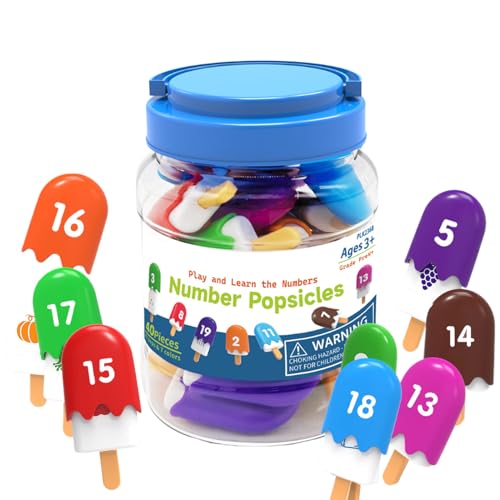 Jvjggag Number Recognition Games, Ice Cream Matching Toy, Preschool Learning Activity, Cute Popsicle Shape Design, Math Counting Practice, Early Numeracy Support, Home Classroom Use Jvjggag Number Recognition Games, Ice Cream Matching Toy, Preschool Learning Activity, Cute Popsicle Shape Design, Math Counting Practice, Early Numeracy Support, Home Classroom Use von Jvjggag