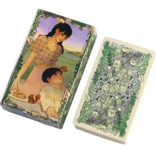 Jvjggag Tarot Deck Cards, English Version Oracle Set for Divination and Intuition, Spiritual Board Game for Friends Gatherings, Ideal for Men and Women, 78-Card Fate Reading Tabletop Set Jvjggag Tarot Deck Cards, English Version Oracle Set for Divination and Intuition, Spiritual Board Game for Friends Gatherings, Ideal for Men and Women, 78-Card Fate Reading Tabletop Set von Jvjggag