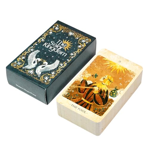 Jvjggag Tarot Oracle Cards, 78-Card Solar Kingdom Divination Deck for Insight and Guidance, Mystical Tarot Board Game for Spiritual Growth, Fate Reading, and Intuitive Practice for Men and Women Jvjggag Tarot Oracle Cards, 78-Card Solar Kingdom Divination Deck for Insight and Guidance, Mystical Tarot Board Game for Spiritual Growth, Fate Reading, and Intuitive Practice for Men and Women von Jvjggag