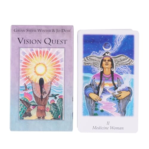 Jvjggag Vision Tarot Cards, English Standard 78-Card Deck for Fate Divination and Intuition, Fortune Telling Game for Friends Gathering, Spiritual Guidance Tool for Beginners and Tarot Enthusiasts Jvjggag Vision Tarot Cards, English Standard 78-Card Deck for Fate Divination and Intuition, Fortune Telling Game for Friends Gathering, Spiritual Guidance Tool for Beginners and Tarot Enthusiasts von Jvjggag