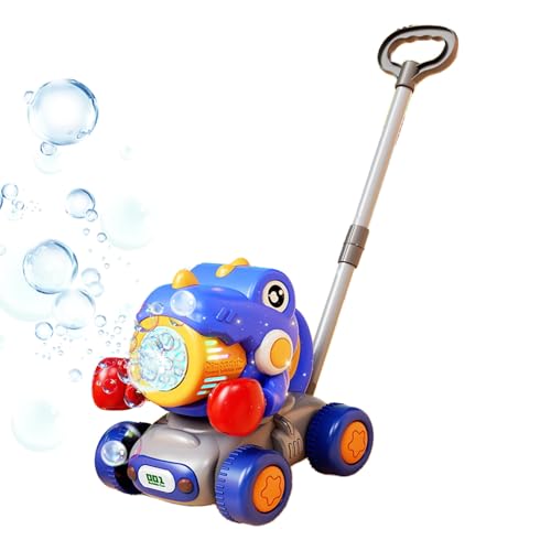 Kids Bubble Lawn Mower Toy, Dinosaur Bubble Blowing Machine, Leakproof Outdoor Game for Children, Portable Backyard Bubble Maker, Playground Fun Activity, Beach Entertainment, von Jvjggag