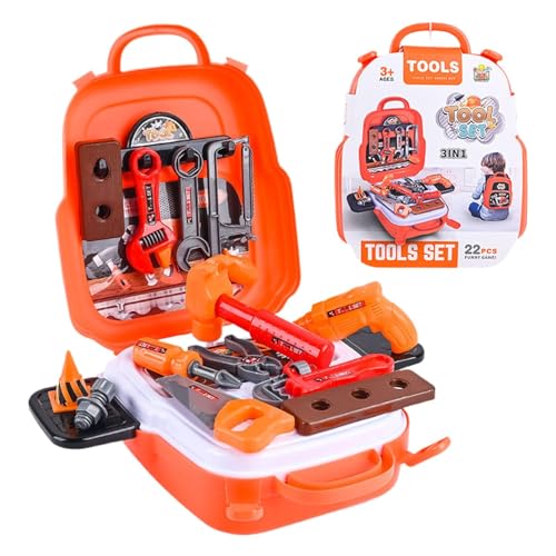 Tool Set, Tool Box, Pretend Play Construction Kit, Pretend Play Tool Set, Simulation Design Construction Kit Educational Toy Funny Equipment Enhances Creativity Easy to Use Family-Friendly Versatile von Jvjggag