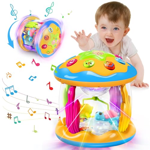 Jvshazup Baby Spielzeug 1 Jahr Mädchen Junge Drehender Projektor Kinderspielzeug ab 1 2 Jahr mit Musik/Licht, Interaktives Geschenk Babyspielzeug ab 12 18 Monate rühes Lernen für Kleinkind Jvshazup Baby Spielzeug 1 Jahr Mädchen Junge Drehender Projektor Kinderspielzeug ab 1 2 Jahr mit Musik/Licht, Interaktives Geschenk Babyspielzeug ab 12 18 Monate rühes Lernen für Kleinkind von Jvshazup