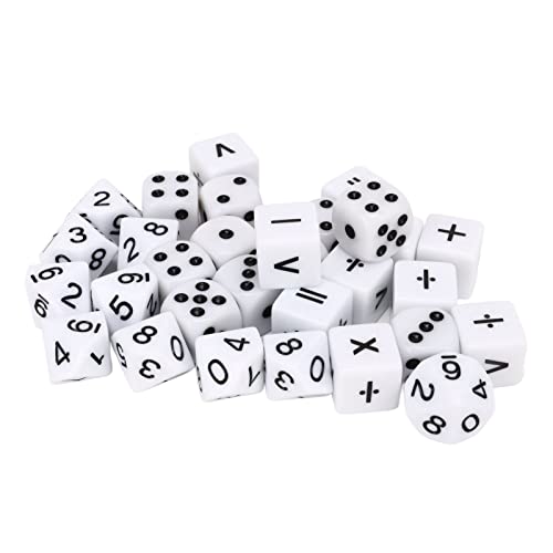 30-teiliges Lehrwürfel-Set, 6-seitige Standardwürfel, Mathematikspiele, weiße Farbe, Unterrichtsmaterialien für Brettspiele, Partys, Mathematiklernen 30-teiliges Lehrwürfel-Set, 6-seitige Standardwürfel, Mathematikspiele, weiße Farbe, Unterrichtsmaterialien für Brettspiele, Partys, Mathematiklernen von Jwthee