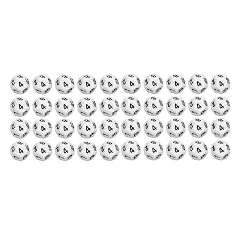 40pcs polyedrische Würfel, 12 -seitig -Spielwürfler -Set Multi -farbiges Sortiment Spielen Tischspiele für DND RPG Other Table Game (Weiß) von Jwthee