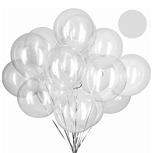 50 PCs Boboballons, 15,7 -Zoll -Klarballons für die Füllung von Blasen transparent wiederverwendbar für Valentiner Weihnachtszeit Hochzeitsgeburtstagsfeier Dekoration von Jwthee