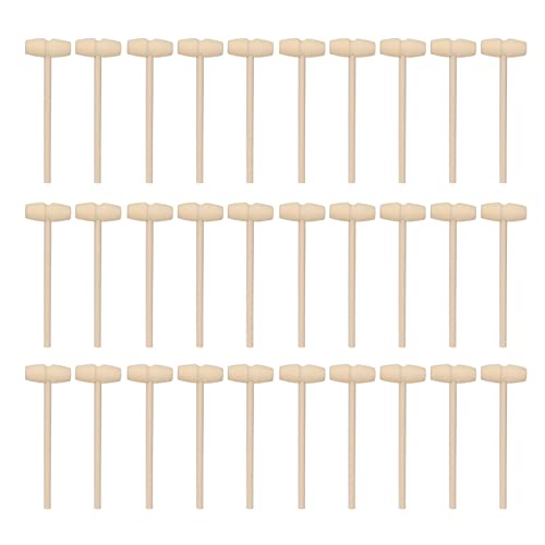 Jwthee 30pcs Mini Holzhammer, Kleiner Holzhammer für Schokoladenbrechbare Herzkrabben Cracking Tool Party Game Requisiten Jwthee 30pcs Mini Holzhammer, Kleiner Holzhammer für Schokoladenbrechbare Herzkrabben Cracking Tool Party Game Requisiten von Jwthee