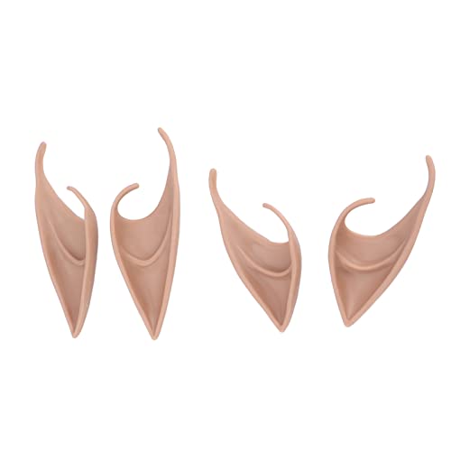 Jwthee 4 Stück Elfenohren, Feen-Pixie-Elfenohren, lange und kurze Kunstohren, Party-Kostümzubehör für Halloween und Weihnachten, Cosplay Jwthee 4 Stück Elfenohren, Feen-Pixie-Elfenohren, lange und kurze Kunstohren, Party-Kostümzubehör für Halloween und Weihnachten, Cosplay von Jwthee