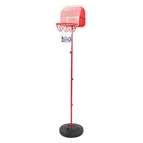 Jwthee Kleinkindbasketball -Hoop, Verstellbarer Basketballstand mit Eisenstange, Innenbasketball -Hoop für Zuhause oder außerhalb des Sports Jwthee Kleinkindbasketball -Hoop, Verstellbarer Basketballstand mit Eisenstange, Innenbasketball -Hoop für Zuhause oder außerhalb des Sports von Jwthee