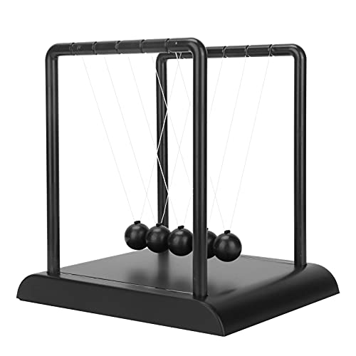 Newtons Cradle Balance Balls, Swinging Kinetic Balls Desktop Decoration, Science Physics Gadget Educational Decoration for Home and Office von Jwthee