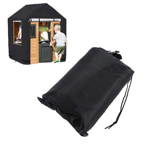 Playhouse Cover, 420d Oxford Fabric Playhouse Heavy Duty Play House Protector Windproof Play House mit Reißverschlüssen für den Hinterhof im Freien Playhouse Cover, 420d Oxford Fabric Playhouse Heavy Duty Play House Protector Windproof Play House mit Reißverschlüssen für den Hinterhof im Freien von Jwthee