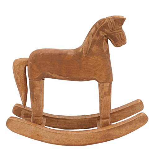 Wooden Trojan Horse Decoration, Unfinished Small Rocking Horse Hand Carved Trojan Horse Desktop Ornament for Home Office Bedroom Wooden Trojan Horse Decoration, Unfinished Small Rocking Horse Hand Carved Trojan Horse Desktop Ornament for Home Office Bedroom von Jwthee
