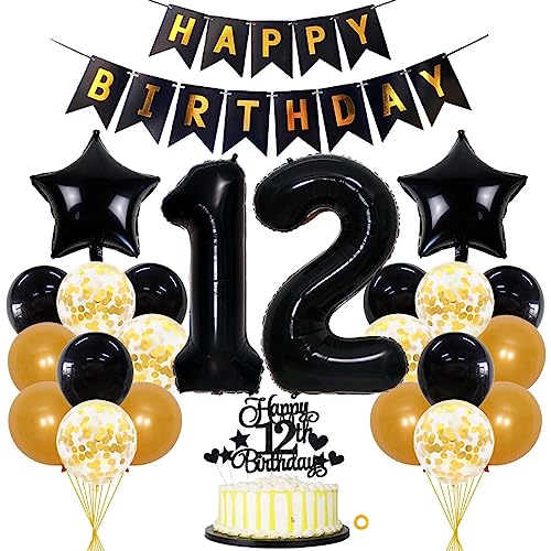 12 Geburtstag Deko Junge Mädchen Luftballon 12.geburtstag Deko Gold Schwarz Geburtstagsdeko 12 Jahre Mann 12 Luftballon Gold 12 Jahre Geburtstagdeko Mann Deko 12 Geburtstag Mädchen Junge Luftballons 12 Geburtstag Deko Junge Mädchen Luftballon 12.geburtstag Deko Gold Schwarz Geburtstagsdeko 12 Jahre Mann 12 Luftballon Gold 12 Jahre Geburtstagdeko Mann Deko 12 Geburtstag Mädchen Junge Luftballons von Jxuzh
