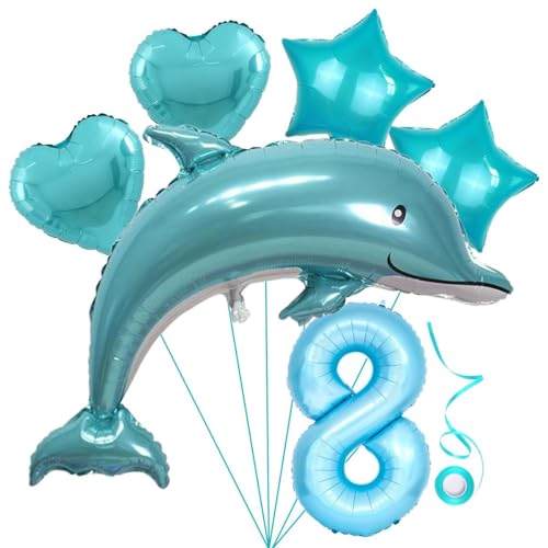 Delfin Blau Junge Folienballon 8.Geburtstag Junge Blau Delfin Luftballon Set XL Zahlen Ballon Zahl 8 Folienballon Meerestier Luftballons Numbers 8 Foil Balloon 8 Jahre Junge Sternfolie Luftballon Delfin Blau Junge Folienballon 8.Geburtstag Junge Blau Delfin Luftballon Set XL Zahlen Ballon Zahl 8 Folienballon Meerestier Luftballons Numbers 8 Foil Balloon 8 Jahre Junge Sternfolie Luftballon von Jxuzh