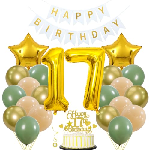 Geburtstagsdeko Grün Gold Deko 17 Geburtstag Luftballon 17 Geburtstag Deko Mädchen Junge Geburtstagsdeko 17 Junge Deko Geburtstag Ballon Girlande Avocado Grün Luftballons 17. Geburtstagsdeko Grüne Geburtstagsdeko Grün Gold Deko 17 Geburtstag Luftballon 17 Geburtstag Deko Mädchen Junge Geburtstagsdeko 17 Junge Deko Geburtstag Ballon Girlande Avocado Grün Luftballons 17. Geburtstagsdeko Grüne von Jxuzh