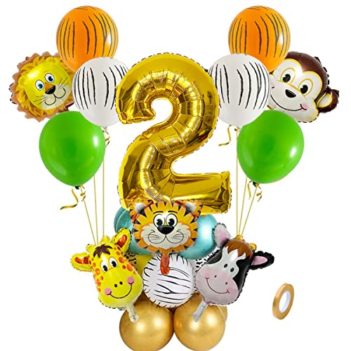 Jxuzh 22pcs Dschungel Deko Luftballons Safari Party Dekorationen 2. Geburtstag Junge Luftballons Tier Folienballons Xl Zahl 2 Zahlen Ballon Urwald Party Kinder Deko Dschungel Geburtstag Deko Jxuzh 22pcs Dschungel Deko Luftballons Safari Party Dekorationen 2. Geburtstag Junge Luftballons Tier Folienballons Xl Zahl 2 Zahlen Ballon Urwald Party Kinder Deko Dschungel Geburtstag Deko von Jxuzh