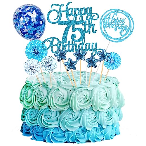 Jxuzh Cake Topper 75 Kuchendeko Geburtstag Blau Happy 75.birthday Kuchendeko 75. Geburtstag Tortendeko 75 Blau 75. Geburtstag Kuchen Deko 75 Geburtstag Frau Happy Birthday 75 Geburstagstorte Deko Jxuzh Cake Topper 75 Kuchendeko Geburtstag Blau Happy 75.birthday Kuchendeko 75. Geburtstag Tortendeko 75 Blau 75. Geburtstag Kuchen Deko 75 Geburtstag Frau Happy Birthday 75 Geburstagstorte Deko von Jxuzh