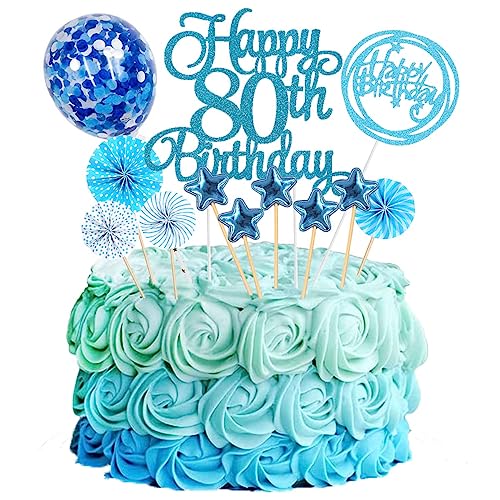 Jxuzh Cake Topper 80 Kuchendeko Geburtstag Blau Happy 80.birthday Kuchendeko 80. Geburtstag Tortendeko 80 Blau 80. Geburtstag Kuchen Deko 80 Geburtstag Frau Happy Birthday 80 Geburstagstorte Deko Jxuzh Cake Topper 80 Kuchendeko Geburtstag Blau Happy 80.birthday Kuchendeko 80. Geburtstag Tortendeko 80 Blau 80. Geburtstag Kuchen Deko 80 Geburtstag Frau Happy Birthday 80 Geburstagstorte Deko von Jxuzh