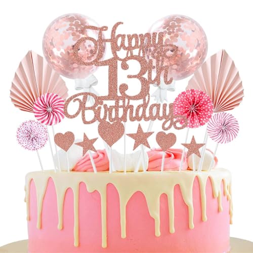 Jxuzh Tortendeko 13 Geburtstag Rosegold Junge Mädchen Happy Birthday 13 Glitter Cake Topper 13.kuchendeko Geburtstag Happy 13th Birthday Tortendeko 13 Jahre Geburtstag Kuchen Deko 13 Geburtstag Mädche Jxuzh Tortendeko 13 Geburtstag Rosegold Junge Mädchen Happy Birthday 13 Glitter Cake Topper 13.kuchendeko Geburtstag Happy 13th Birthday Tortendeko 13 Jahre Geburtstag Kuchen Deko 13 Geburtstag Mädche von Jxuzh