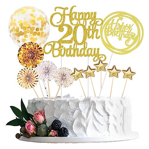 Jxuzh Tortendeko 20 Geburtstag Gold Junge Mädchen Happy Birthday 20 Glitter Cake Topper 20.kuchendeko Geburtstag Happy 20th Birthday Tortendeko 20 Jahre Geburtstag Kuchen Deko 20 Geburtstag Mädchen Jxuzh Tortendeko 20 Geburtstag Gold Junge Mädchen Happy Birthday 20 Glitter Cake Topper 20.kuchendeko Geburtstag Happy 20th Birthday Tortendeko 20 Jahre Geburtstag Kuchen Deko 20 Geburtstag Mädchen von Jxuzh