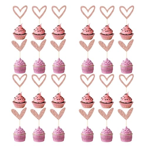 Jxuzh Tortendeko Roségold Cupcake Picks Glitter Herz Cupcake Topper Herzen Cupcake Deko Muffin Dekoration Herz Cake Deco Topper Kuchen Dekorieren Toppers Cupcake Aufsätze Am Stiel Herzförmiger Kuchena Jxuzh Tortendeko Roségold Cupcake Picks Glitter Herz Cupcake Topper Herzen Cupcake Deko Muffin Dekoration Herz Cake Deco Topper Kuchen Dekorieren Toppers Cupcake Aufsätze Am Stiel Herzförmiger Kuchena von Jxuzh