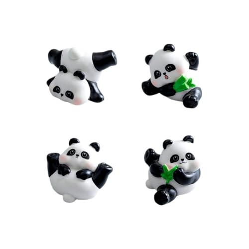 10Pcs Panda Figuren Set, Mini Panda Figuren,Panda Cake Topper, Geburtstagsparty Geschenk für Kinder, zum Spielen oder als Deko von JynxtoyZeal