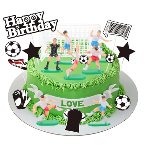 Fußball Topper Tortendeko, 20 Pcs Fußball Figuren Ornamente, Football Party Cupcake Toppers Deko für Kinder Fans Geburtstag Party Fußball Topper Tortendeko, 20 Pcs Fußball Figuren Ornamente, Football Party Cupcake Toppers Deko für Kinder Fans Geburtstag Party von JynxtoyZeal