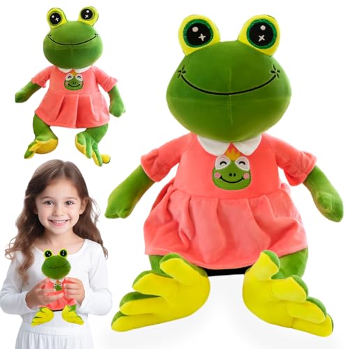 JynxtoyZeal Frosch Kuscheltier Kinder, Frog Kuscheltier Plüsch, Frog Plush Toy Stuffed Animal, Plüsch Spielzeug Geschenk für Kinder-25cm JynxtoyZeal Frosch Kuscheltier Kinder, Frog Kuscheltier Plüsch, Frog Plush Toy Stuffed Animal, Plüsch Spielzeug Geschenk für Kinder-25cm von JynxtoyZeal