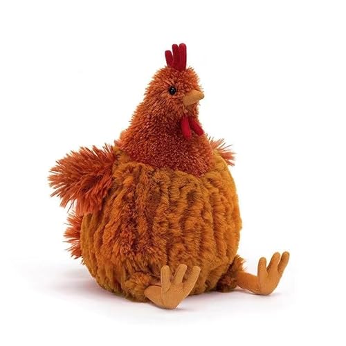 JynxtoyZeal Plüschtier Stofftier Huhn, Simuliertes Tier Huhn Plüschtier Spielzeug, Hahn Kuscheltier Plüsch Puppe Geschenke für Freunde Und Kinder(15 x 15 x 22cm) von JynxtoyZeal